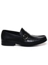 Gancini Calfskin Loafers Black - SALVATORE FERRAGAMO - BALAAN 2