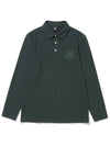 Men s Logo Embroidered Classic Long Sleeve Polo T Shirt D GREEN - 20THHOLE - BALAAN 10