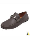 CD Signature Buckle Strap Loafers Brown - DIOR - BALAAN 2