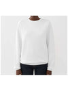 Embroidered Back Logo Sweatshirt White - CHLOE - BALAAN 5