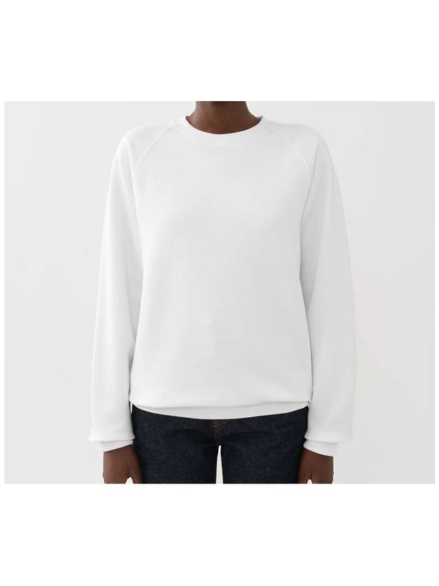 Embroidered Back Logo Sweatshirt White - CHLOE - BALAAN 5