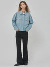 Denim Overfit Two Pocket Jacket Blue - RYUL+WAI: - BALAAN 3