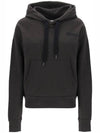 Sylla Embroidered Logo Oversized Hoodie Faded Black - ISABEL MARANT - BALAAN 2