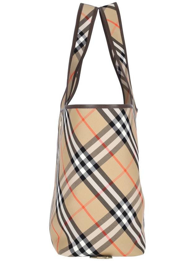 Check Medium Tote Bag Sand - BURBERRY - BALAAN 6