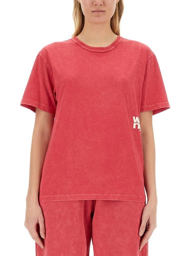 T-SHIRT WITH LOGO - ALEXANDER WANG - BALAAN 1