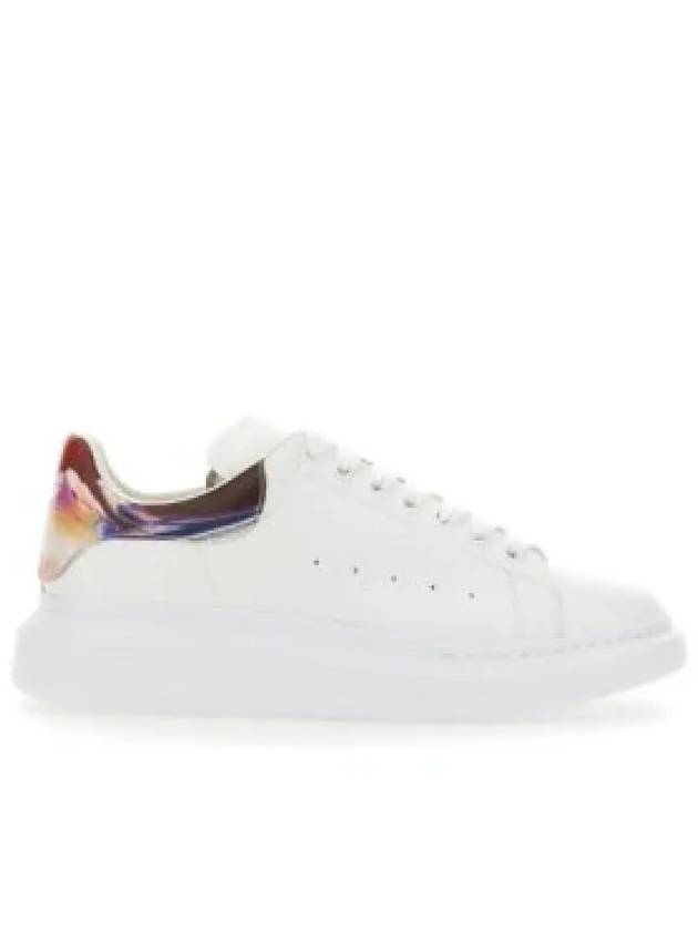 Larry Oversized Leather Low Top Sneakers White - ALEXANDER MCQUEEN - BALAAN 2