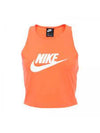 Sportswear Heritage Cropped Sleeveless Orange - NIKE - BALAAN 1