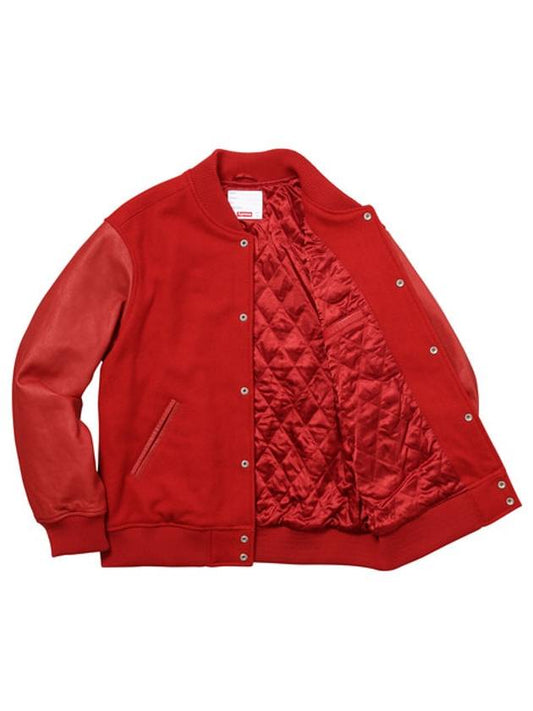 GONZ RAMM VARSITY JACKET RED GONZ RAMM VARSITY JACKET - SUPREME - BALAAN 2