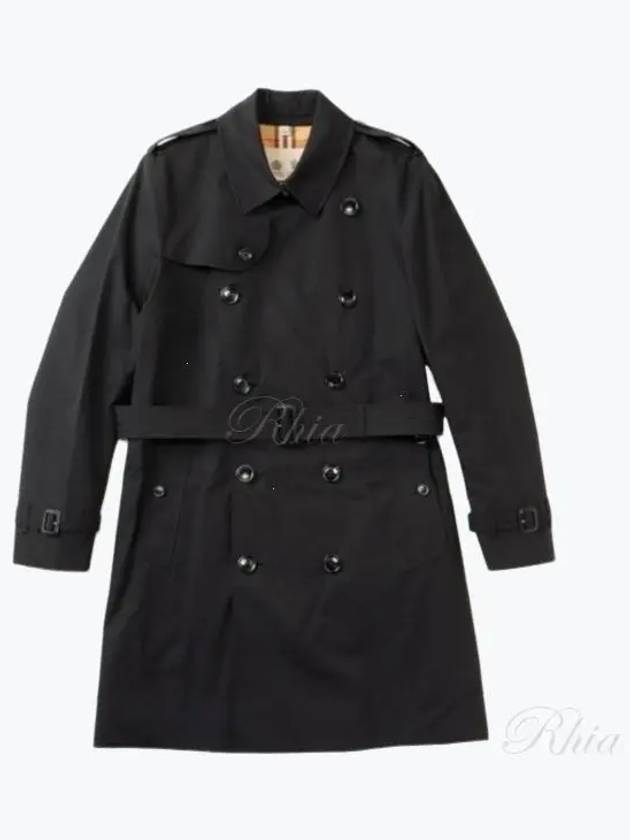 Men's Kensington Heritage Trench Coat Black - BURBERRY - BALAAN 2