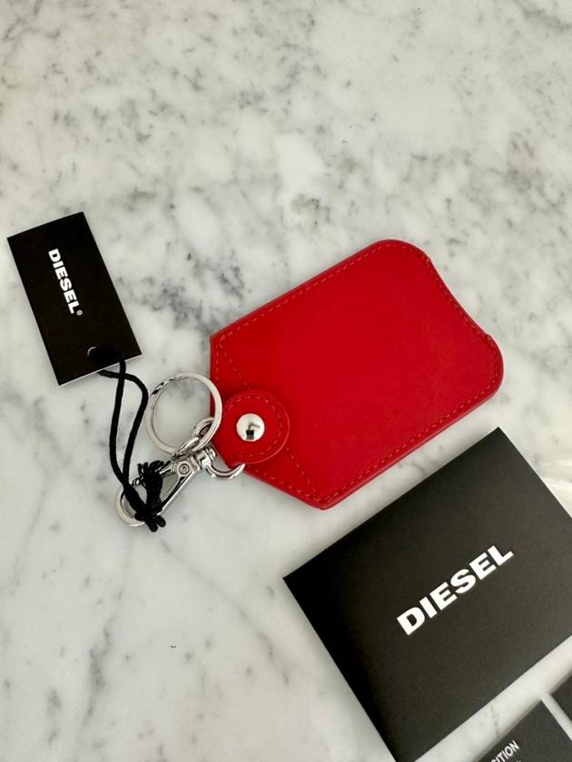 Task Bottle Leather Key Holder Red - DIESEL - BALAAN 7