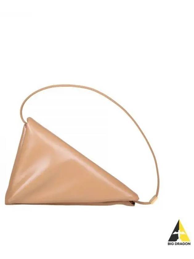 Prisma Triangle Leather Shoulder Bag Beige - MARNI - BALAAN 2