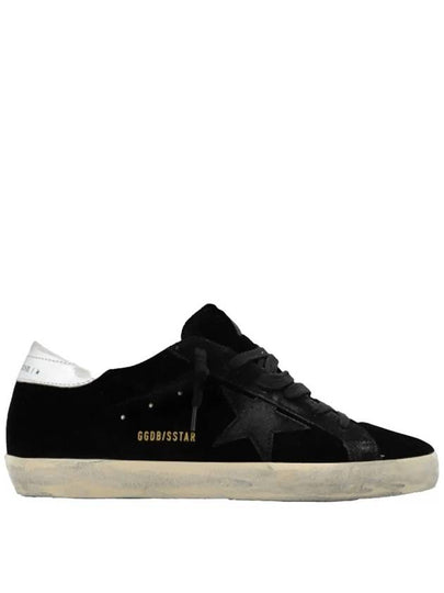 Superstar Velvet Low-Top Sneakers Black - GOLDEN GOOSE - BALAAN 2