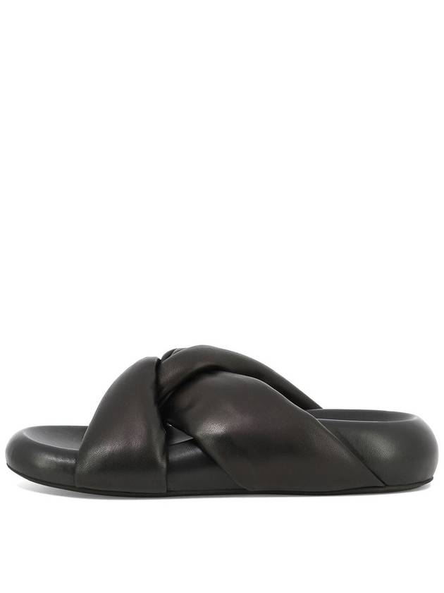 Bubble Logo Slippers Black - MARNI - BALAAN 3