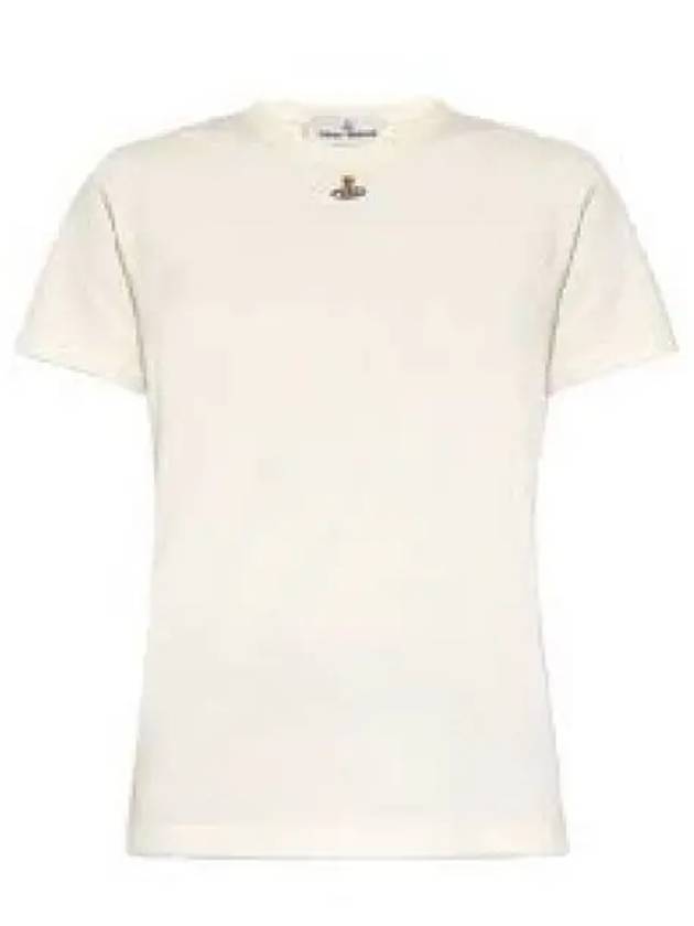 Embroided ORB Peru Short Sleeve T-Shirt White - VIVIENNE WESTWOOD - BALAAN 2