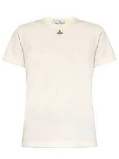 Embroided ORB Peru Short Sleeve T-Shirt White - VIVIENNE WESTWOOD - BALAAN 2