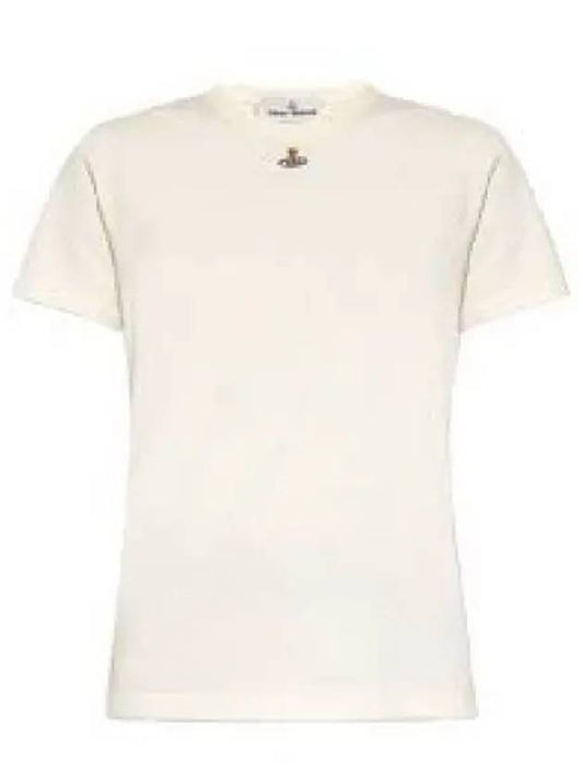 Embroided ORB Peru Short Sleeve T-Shirt White - VIVIENNE WESTWOOD - BALAAN 2