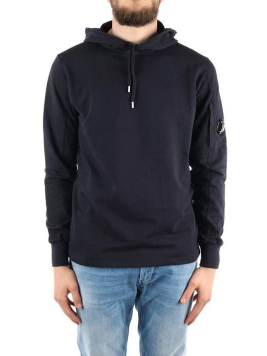 Lens Wappen Light Fleece Hoodie Navy - CP COMPANY - BALAAN 2