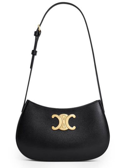 Calfskin Medium Tilly Shoulder Bag Black - CELINE - BALAAN 2