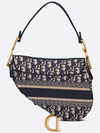 Saddle Oblique Jacquard Shoulder Bag Navy - DIOR - BALAAN 6