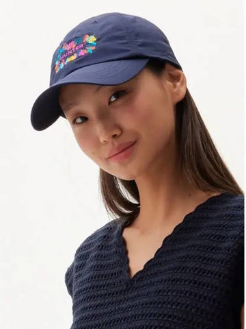 Embroidery Season Tropical Cap Navy HAU0002CHZNVY - HUNTER - BALAAN 1