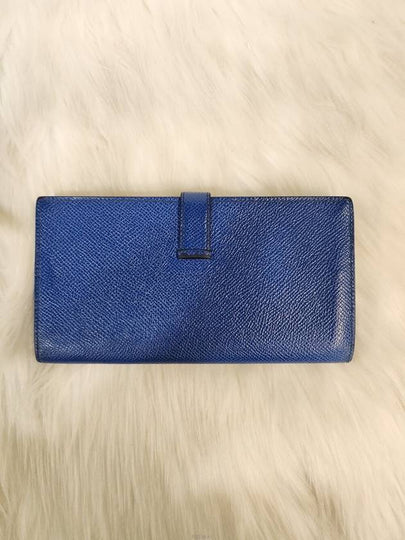 Daol Beomeo Branch Bean Long Wallet Blue U Engraving Condition A - HERMES - BALAAN 2