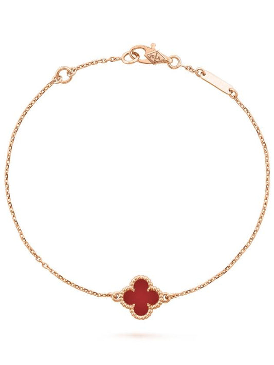 Sweet Alhambra Bracelet Gold Red - VANCLEEFARPELS - BALAAN 2