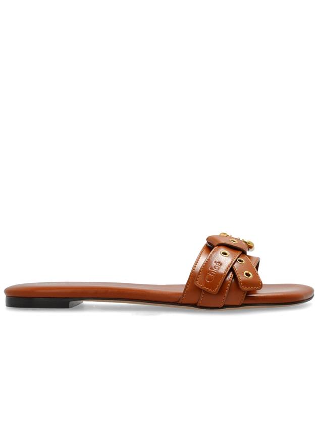 Chloé Slides Mae, Women's, Brown - CHLOE - BALAAN 1