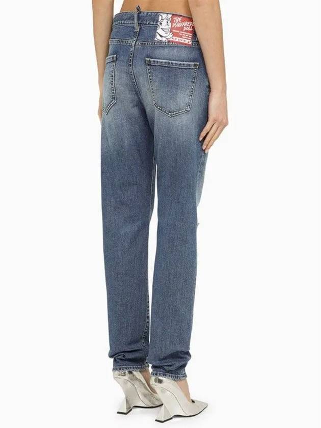 Jennifer Straight Jeans Blue - DSQUARED2 - BALAAN 4