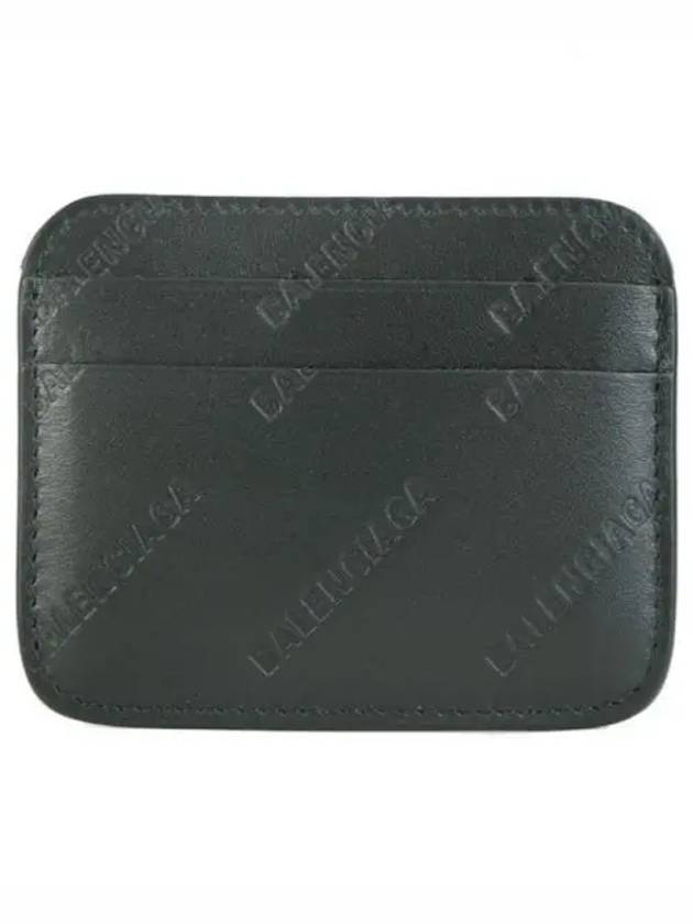 Embossed Logo Card Wallet Black - BALENCIAGA - BALAAN 2