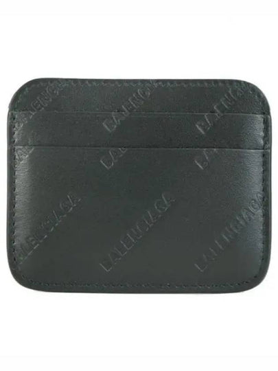 Embossed Logo Card Wallet Black - BALENCIAGA - BALAAN 2