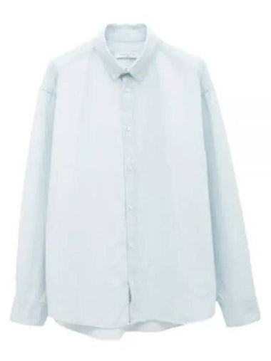 Long Sleeve Shirt KM00490WC5003 P404 Free BLEACHED INDIGO - MAISON KITSUNE - BALAAN 1