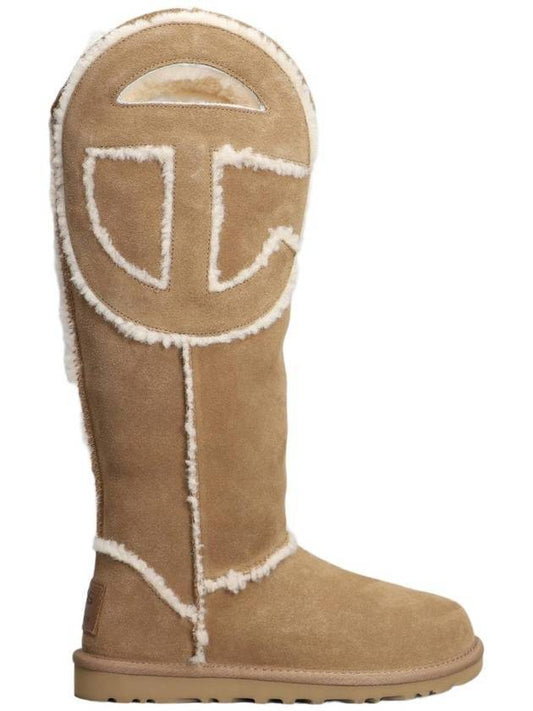 Telfar Logo Fur Winter Boots Brown - UGG - BALAAN 1