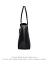 Monogram Motif Leather Medium Tote Bag Black - BURBERRY - BALAAN 3