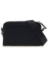 Re-Nylon Brushed Leather Shoulder Bag Black - PRADA - BALAAN 4