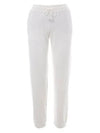 Terracotta Cotton Track Pants Cream White - LORO PIANA - BALAAN 2