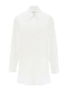 Cylvany Maxi Long Sleeve Shirt White - ISABEL MARANT - BALAAN 2