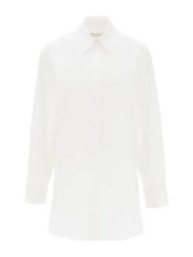 Cylvany Maxi Long Sleeve Shirt White - ISABEL MARANT - BALAAN 2