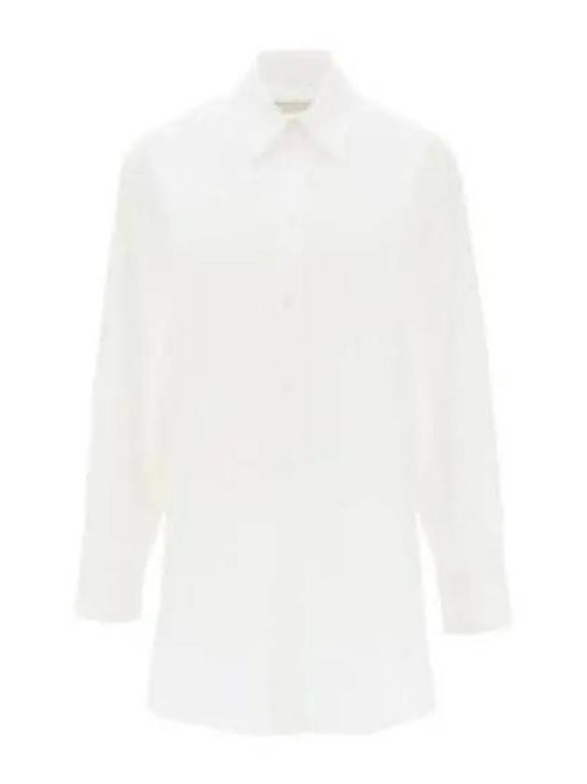 Cylvany Maxi Long Sleeve Shirt White - ISABEL MARANT - BALAAN 2