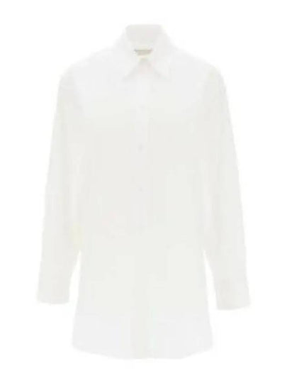 Cylvany Maxi Long Sleeve Shirt White - ISABEL MARANT - BALAAN 2