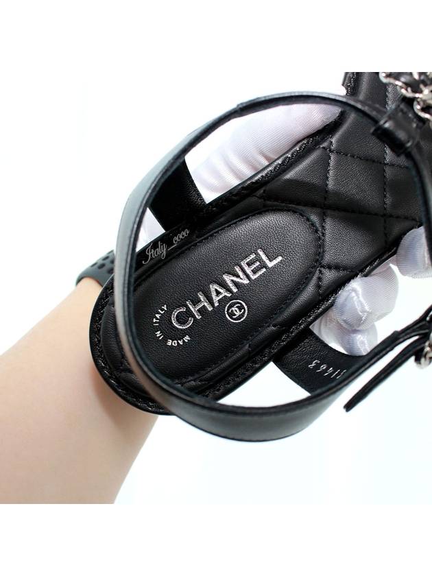 CC logo classic chain strap sandals - CHANEL - BALAAN.