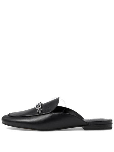 Michael Kors Black Tiffanie Leather Flat Mules, Brand Size 7.5 ( US Size 7.5 ) - MICHAEL KORS - BALAAN 1