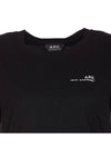 Women's Jade Logo Short Sleeve T-Shirt Black - A.P.C. - BALAAN 9