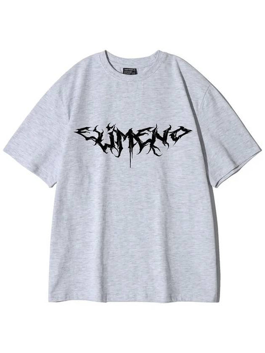 EL Strange Short Sleeve T-Shirt Melange - ELIMENO - BALAAN 1