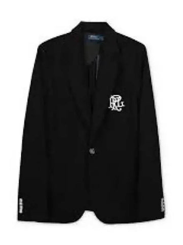 30 points W double knit jacquard blazer black - POLO RALPH LAUREN - BALAAN 1