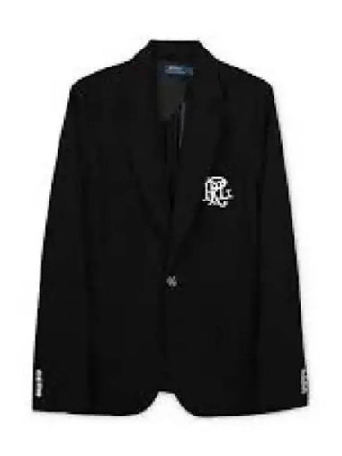 Double Knit Jacquard Blazer Jacket Balck - POLO RALPH LAUREN - BALAAN 1