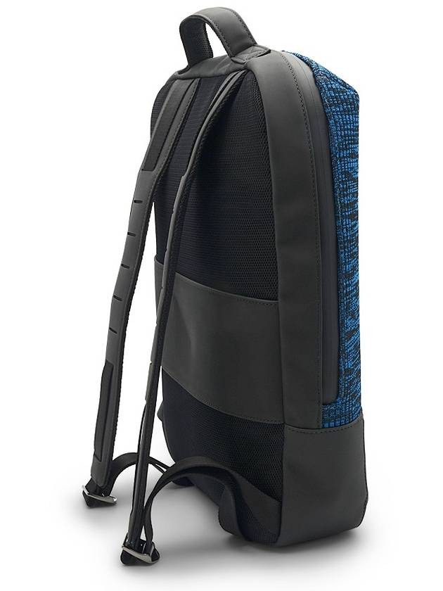 Dupont Jet Millennium Black and Blue Rubber and Canvas Backpack 195001 - S.T. DUPONT - BALAAN 3