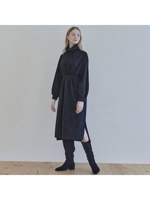 Turtleneck Knit Long Dress BLACK - AVANT-G - BALAAN 6