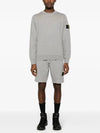 Wappen Patch Garment Dyed Sweatshirt Grey - STONE ISLAND - BALAAN 3