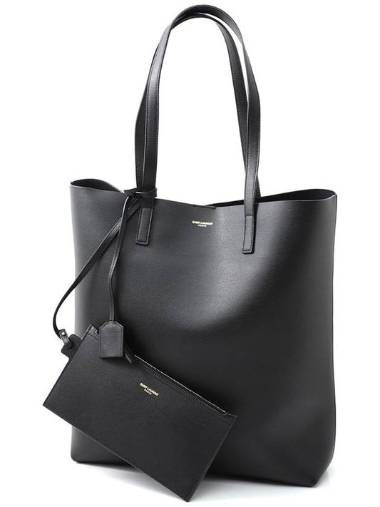 North South Shopping Tote Bag Black - SAINT LAURENT - BALAAN 2