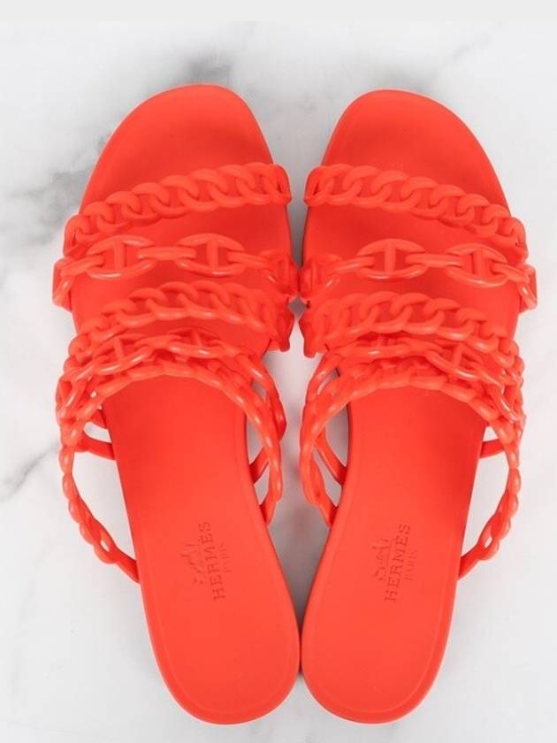 Jelly nude slippers red 37 240 - HERMES - BALAAN 9